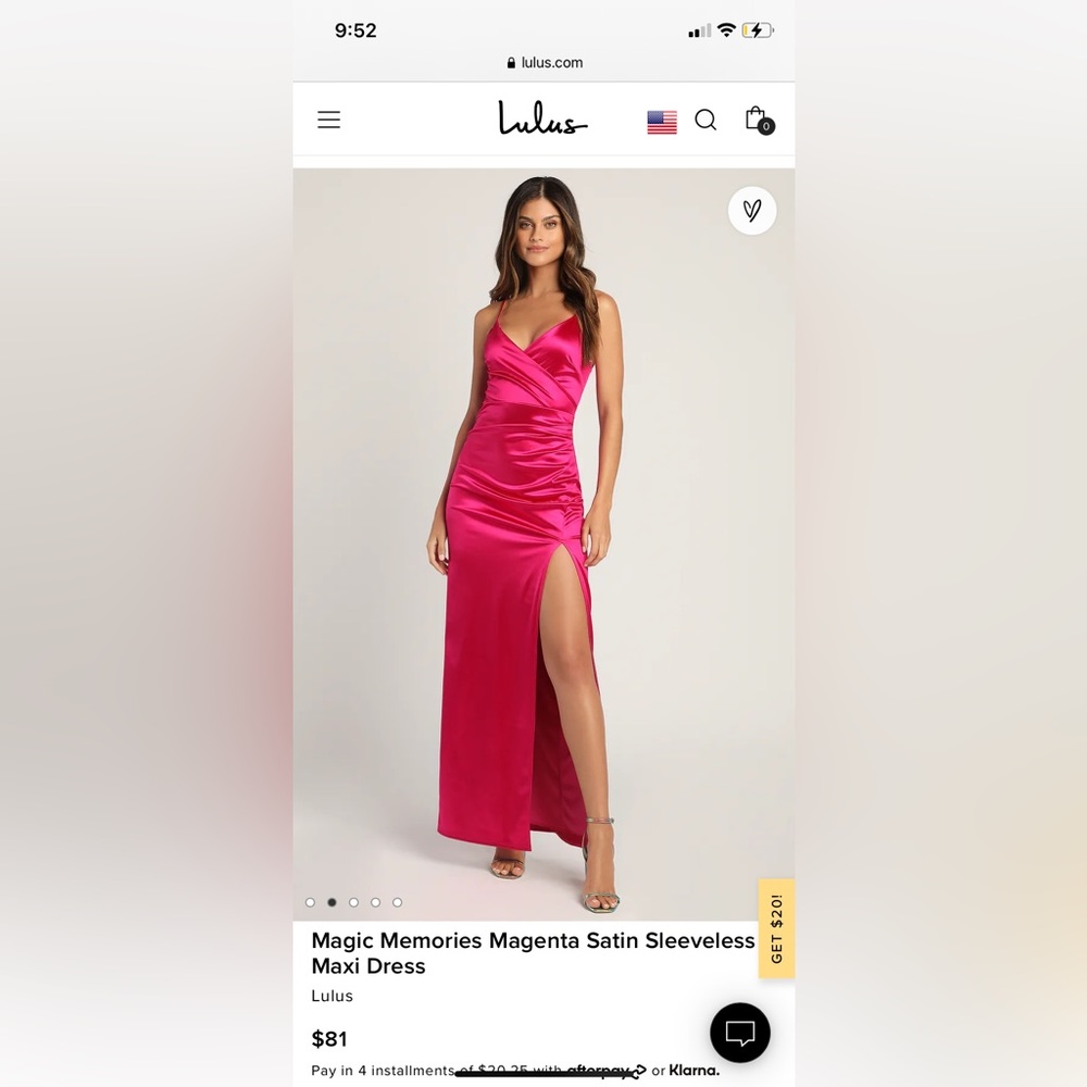 Lulus hot pink wedding guest dress
